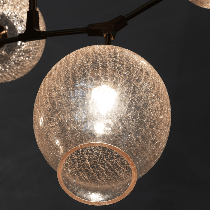 Covington Drop Globe Branching Bubble Chandelier 30'' - Clear GlassBrassBlushlighting