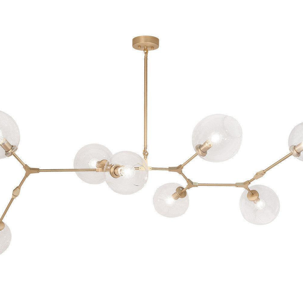 Covington Horizontal Globe Branching Bubble Chandelier-Chandelier-Blushlighting