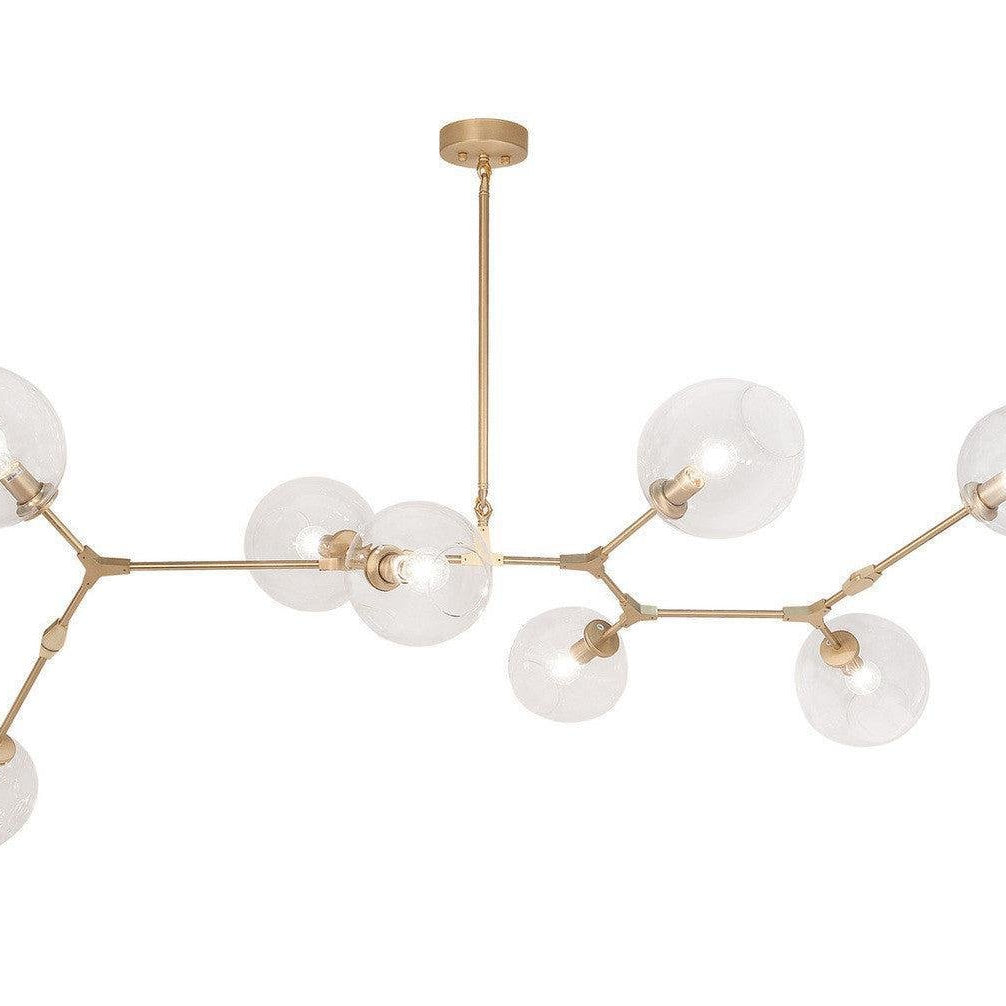 Covington Horizontal Globe Branching Bubble Chandelier - 8 - LightBrassBlushlighting