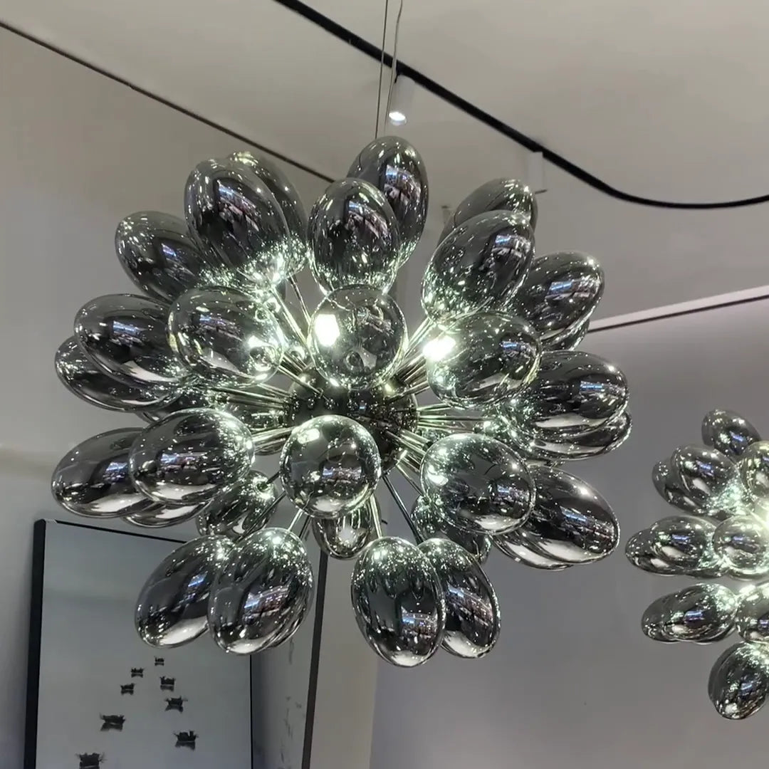 Creative Black Grape Glass Chandelier for Bar/Dining/Living Room/Kitchen Island-Chandeliers-Blushlighting