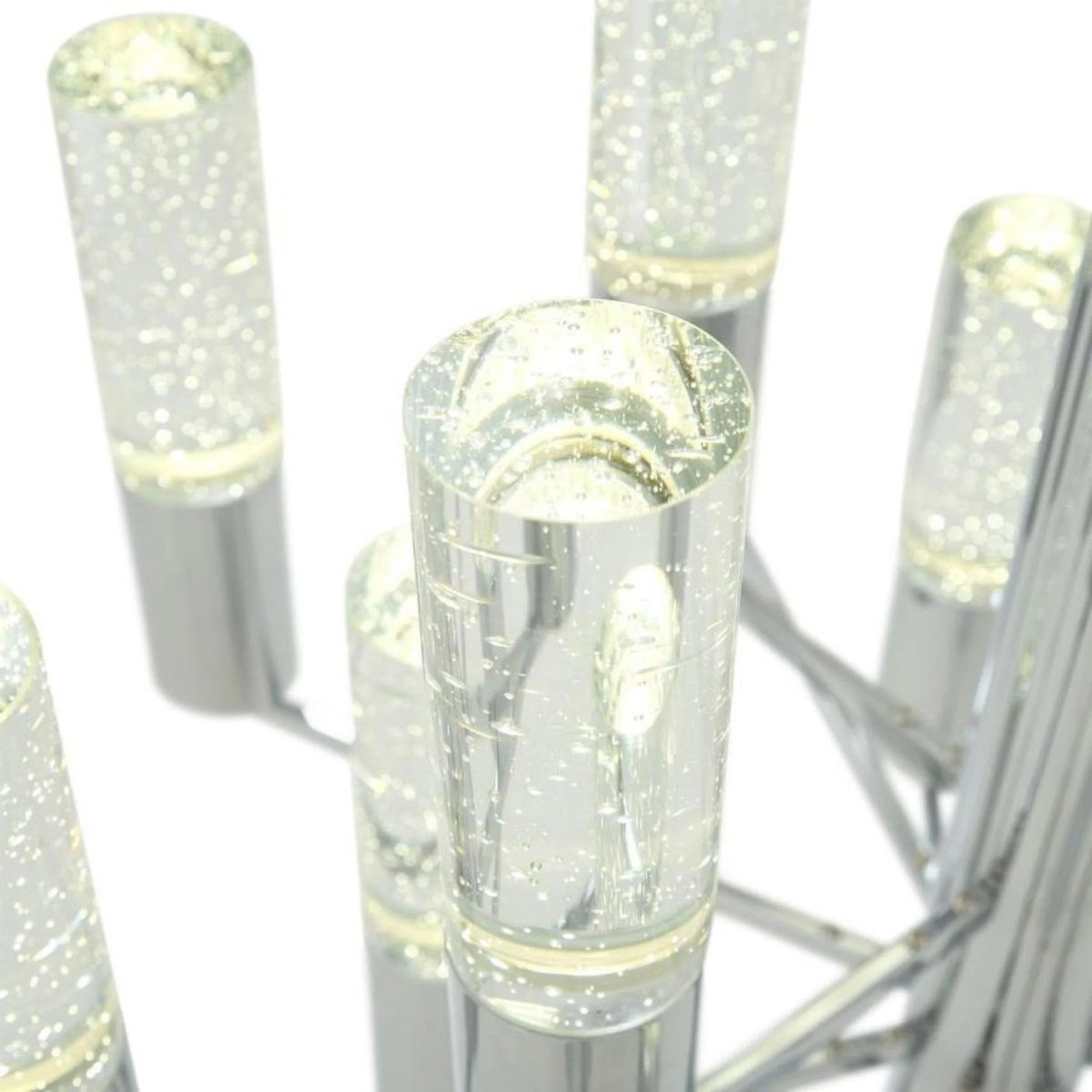 Crystal Cylinders Chandelier 16 Lights Dimmable - Blushlighting