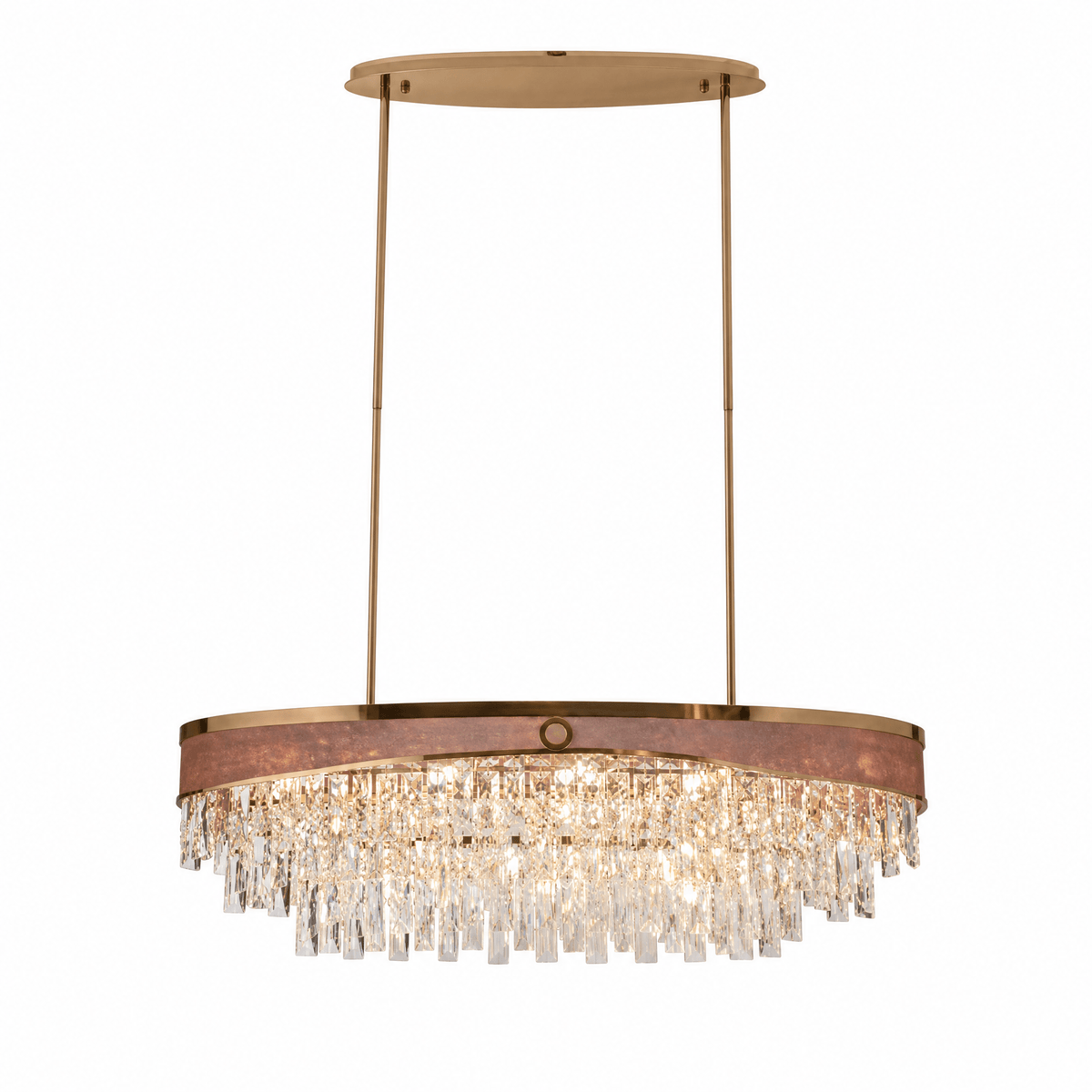 Crystal Rectangular Chandelier - Blushlighting
