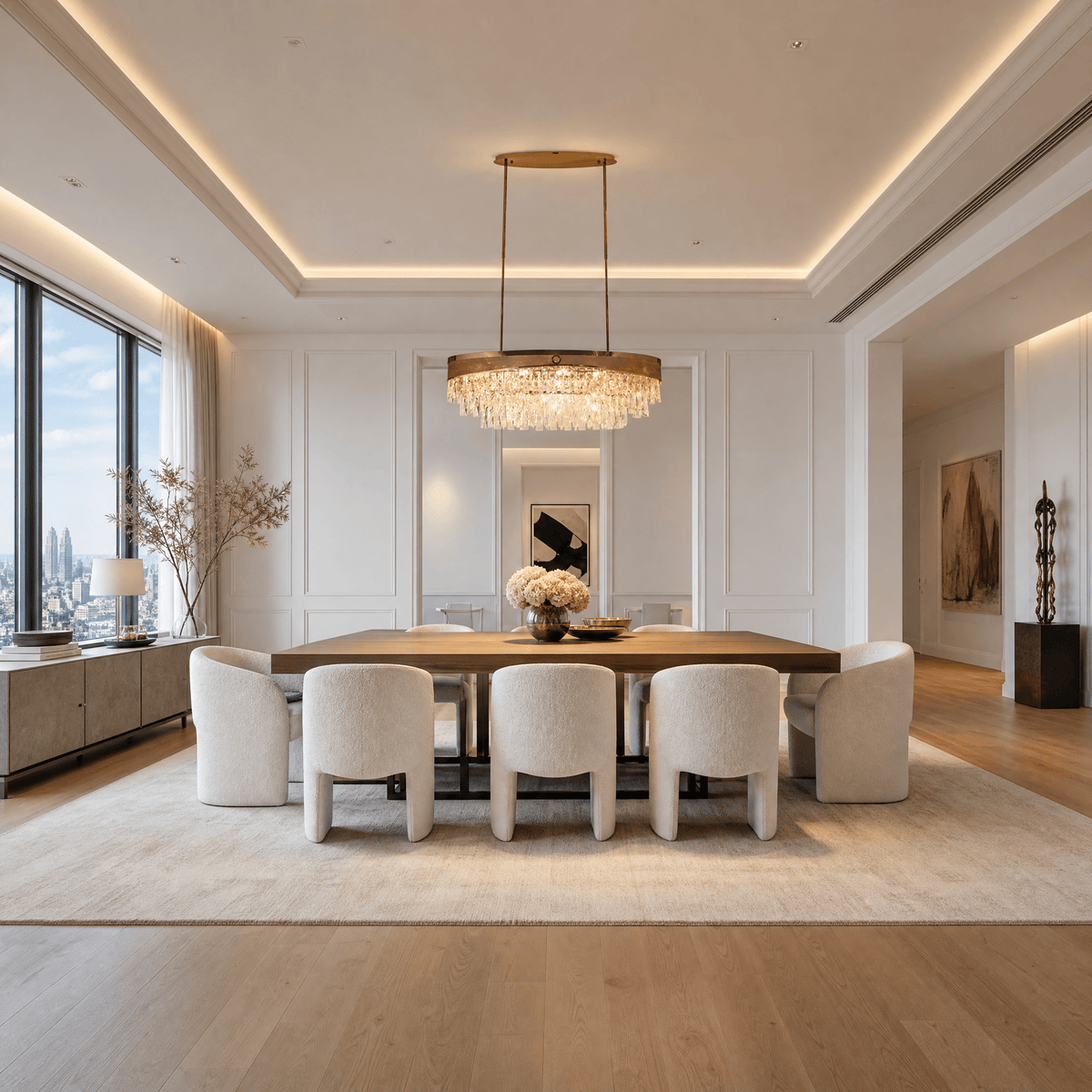 Crystal Rectangular Chandelier - Blushlighting