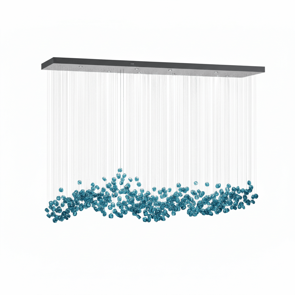 Crystal Stone Crystal Spiral Chandelier - Support customized drawingsBlushlighting
