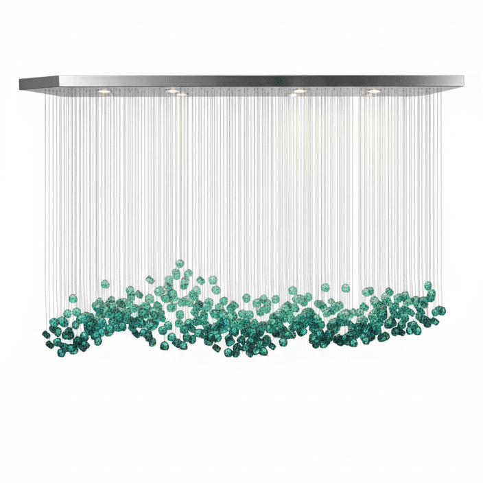Crystal Stone Crystal Spiral Chandelier - Support customized drawingsBlushlighting