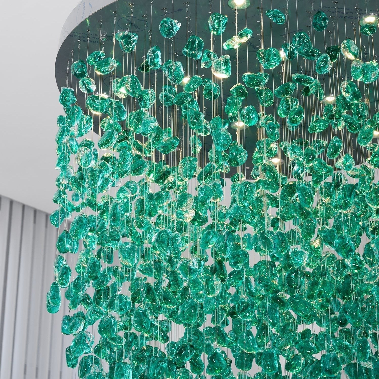 Crystal Stone Crystal Spiral Chandelier - Support customized drawingsBlushlighting