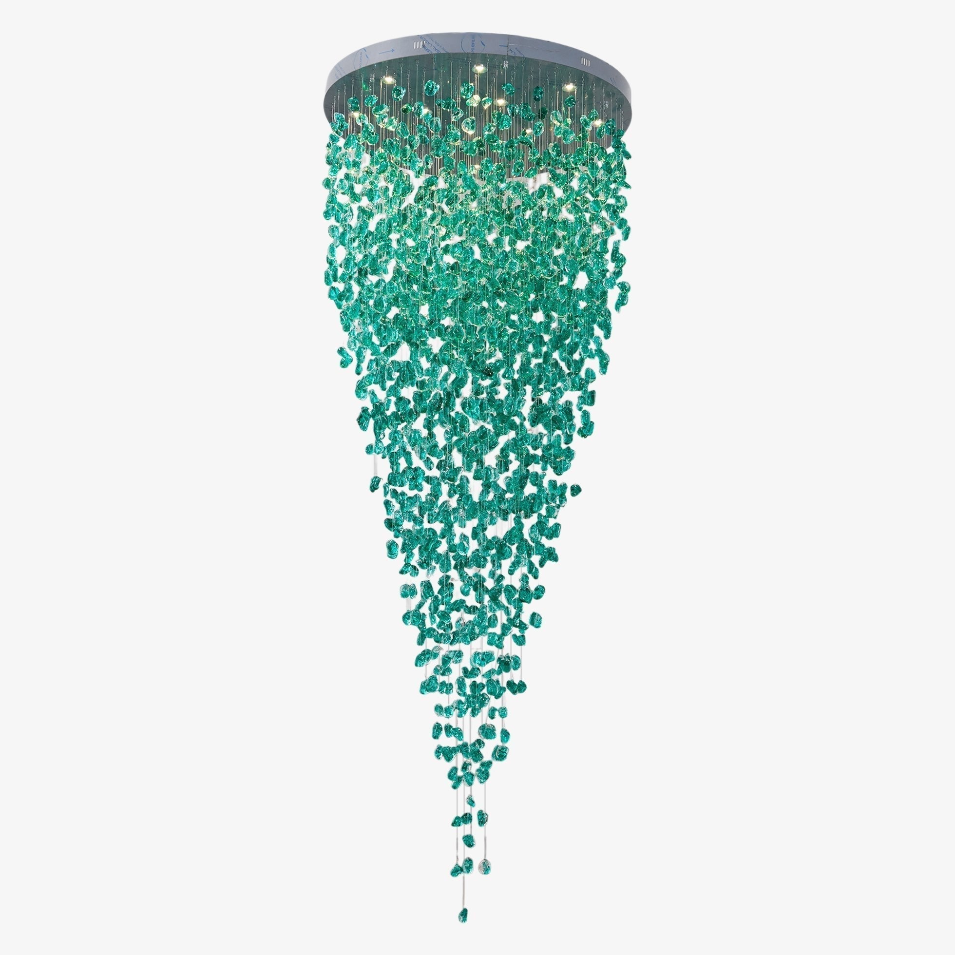 Crystal Stone Crystal Spiral Chandelier - Support customized drawingsBlushlighting