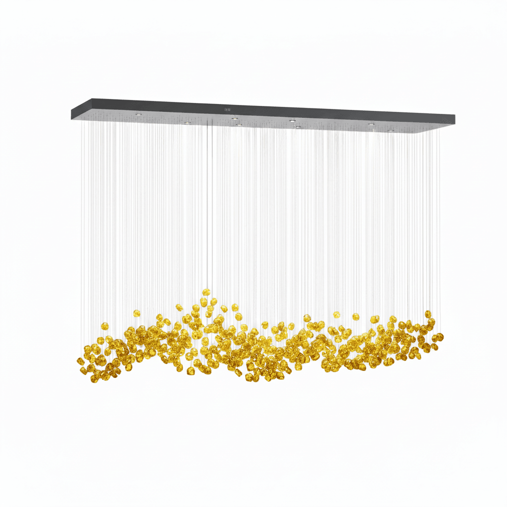 Crystal Stone Crystal Spiral Chandelier - Support customized drawingsBlushlighting
