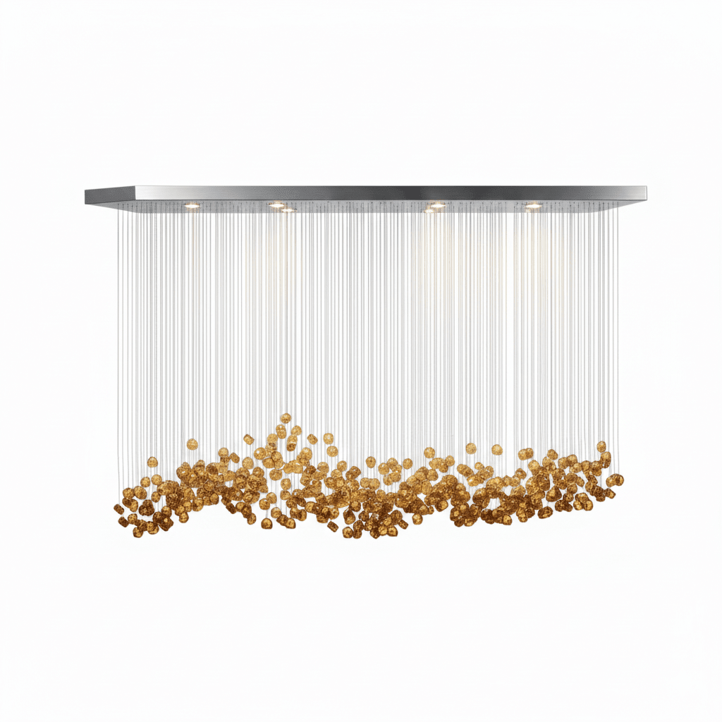 Crystal Stone Crystal Spiral Chandelier - Support customized drawingsBlushlighting