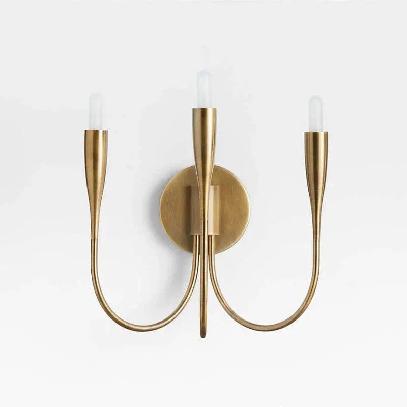 Curve Candelabra Wall Sconce - BlackBlushlighting