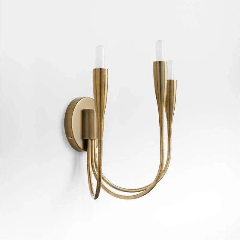 Curve Candelabra Wall Sconce - BlackBlushlighting
