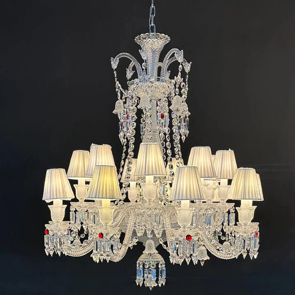 Custom Made 18 Lights Zanith Chandelier Chandelier Crystal Lighting - Blushlighting