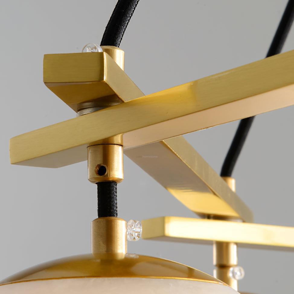 Miira Alabaster Chandelier with 3/6/8 heads-Blushlighting