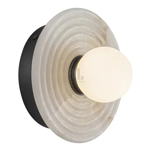 Dahlia Alabaster LED Wall Sconce - BronzeBlushlighting