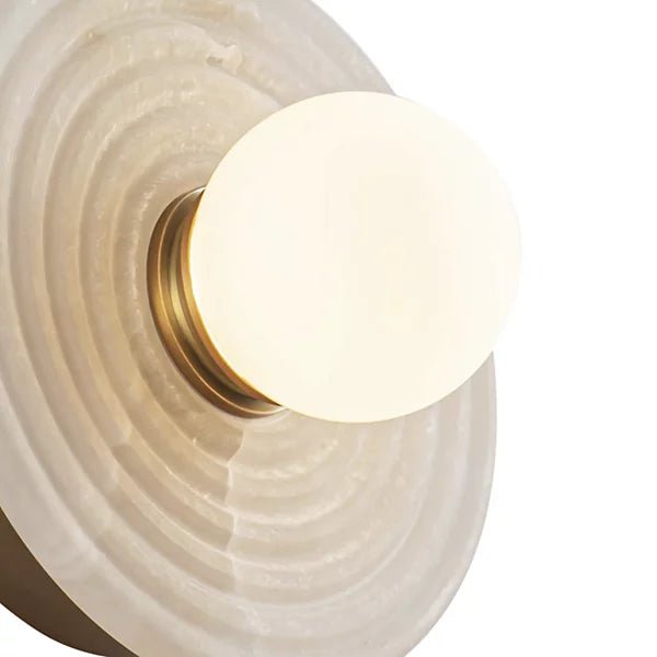 Dahlia Alabaster LED Wall Sconce - BronzeBlushlighting