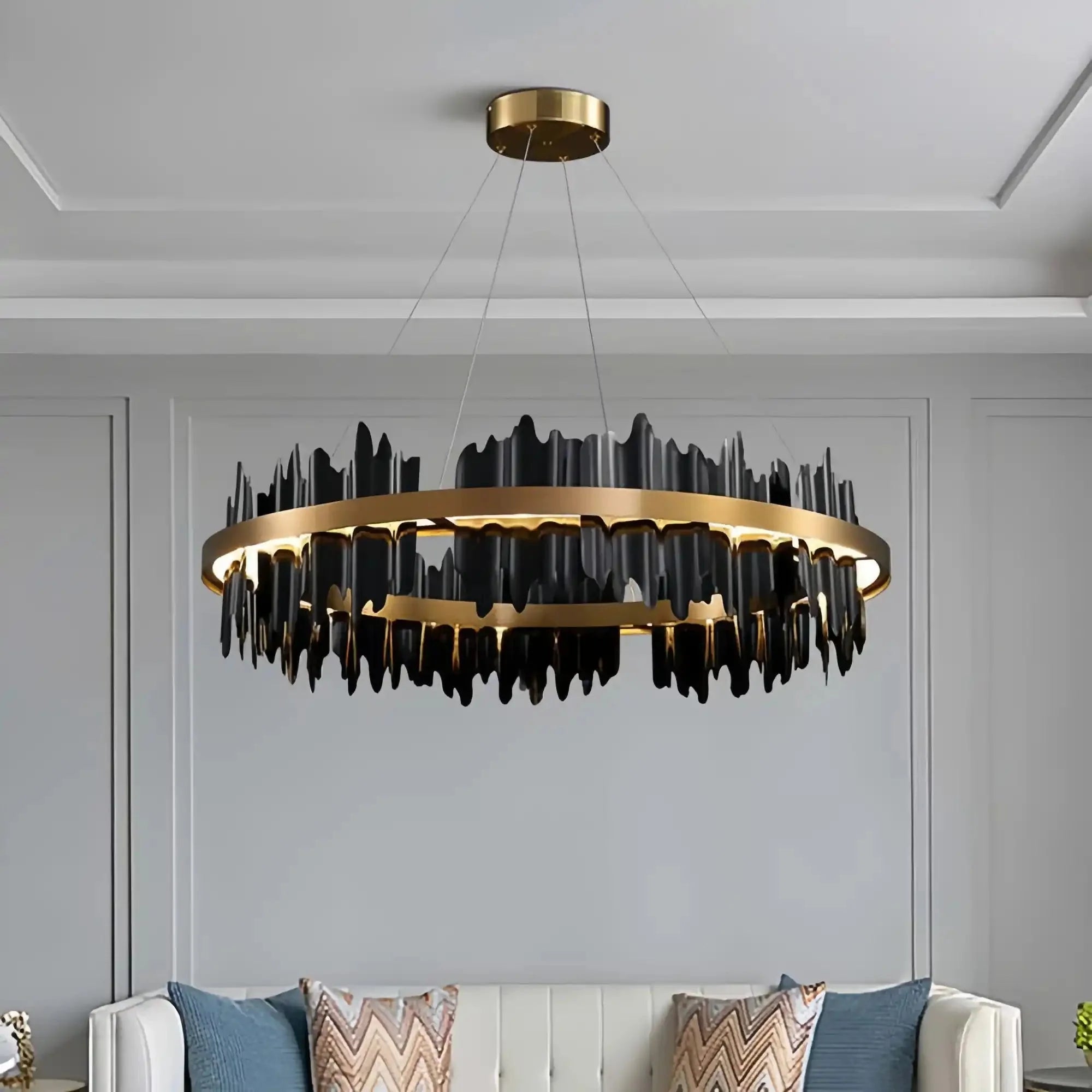 Dahlia Modern Ring Chandelier - 32"Style ABlushlighting