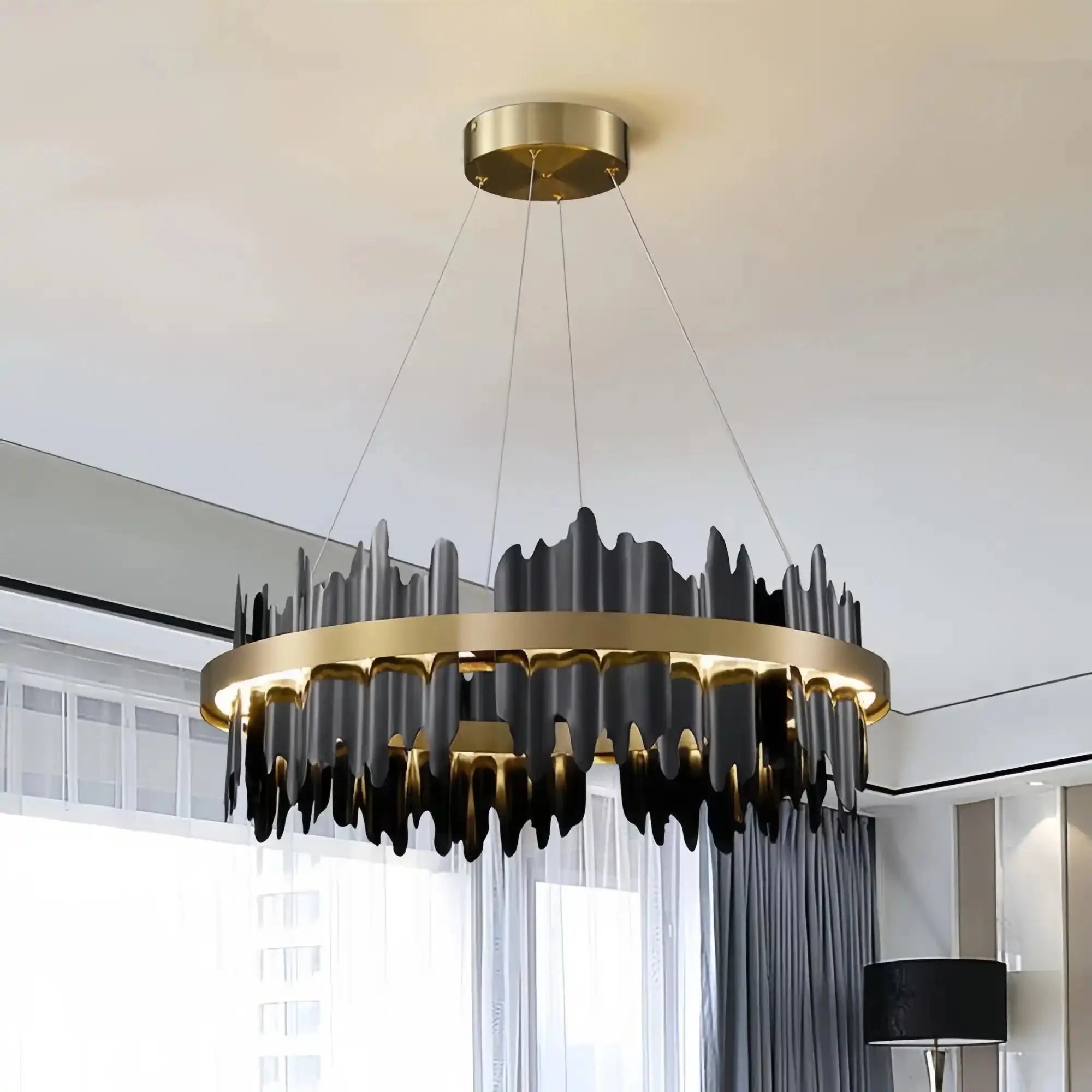 Dahlia Modern Ring Chandelier - 32"Style ABlushlighting