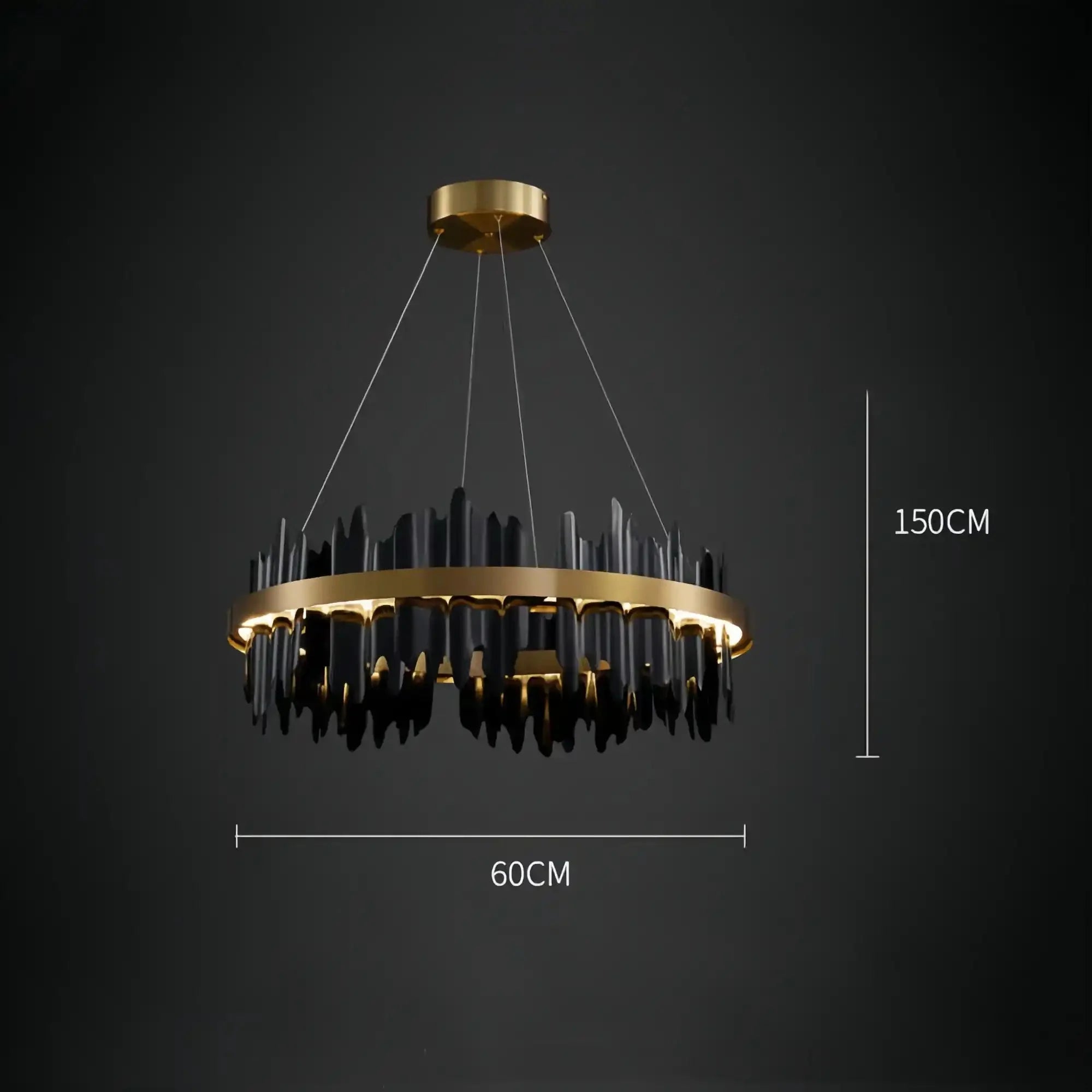 Dahlia Modern Ring Chandelier - 24"Style ABlushlighting