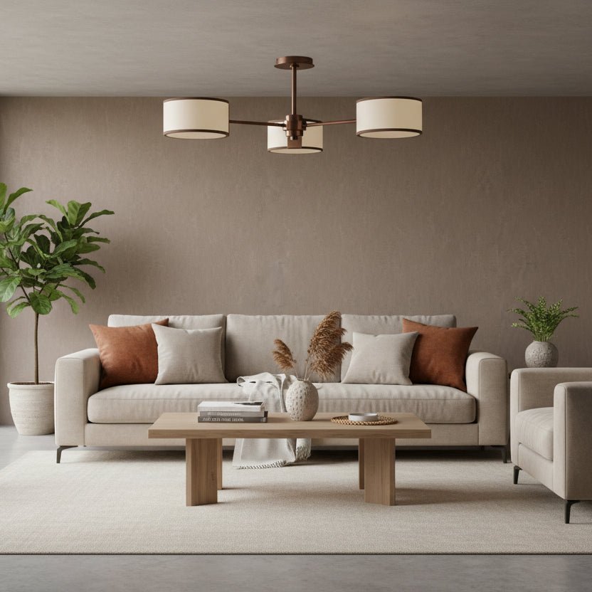 Daphne Fabric Flush Mount-Lighting-Blushlighting-Blushlighting