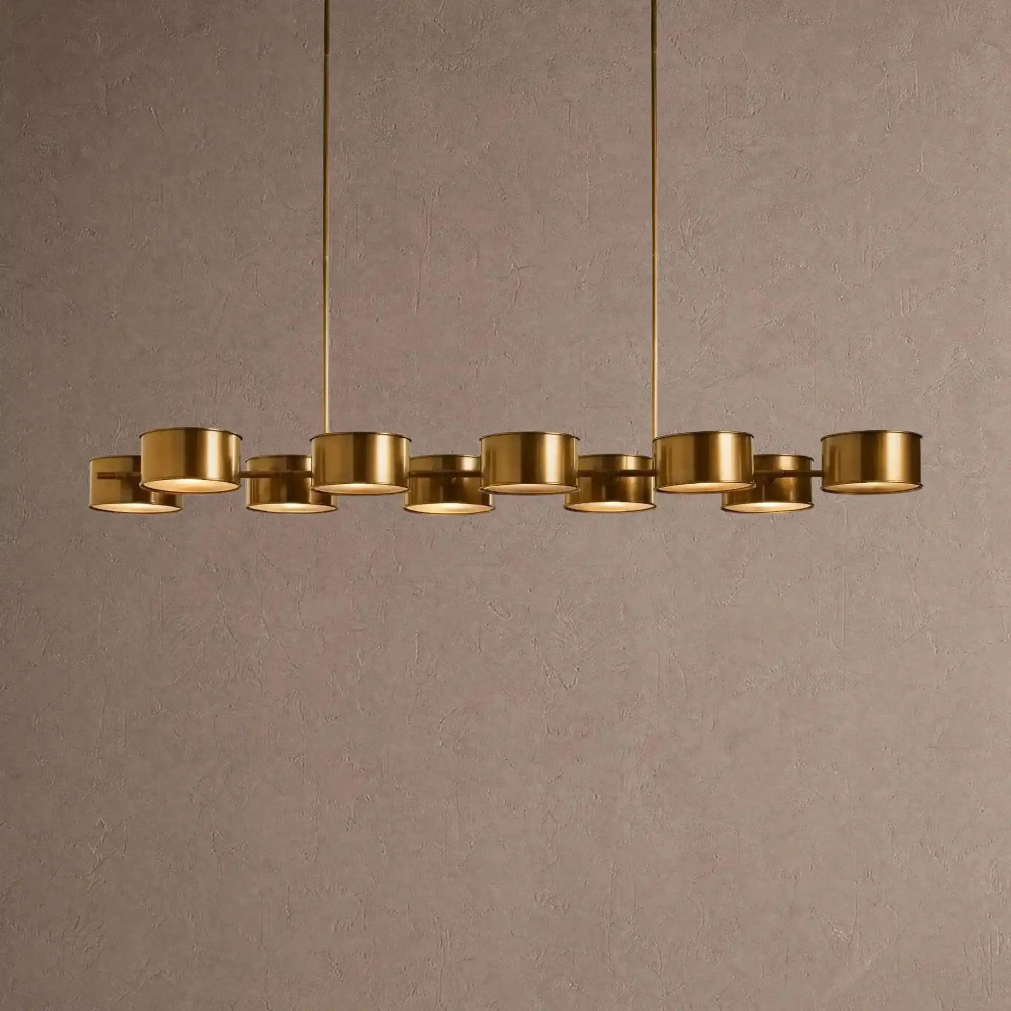Daphne Metal Linear Chandelier - Brass72"Blushlighting