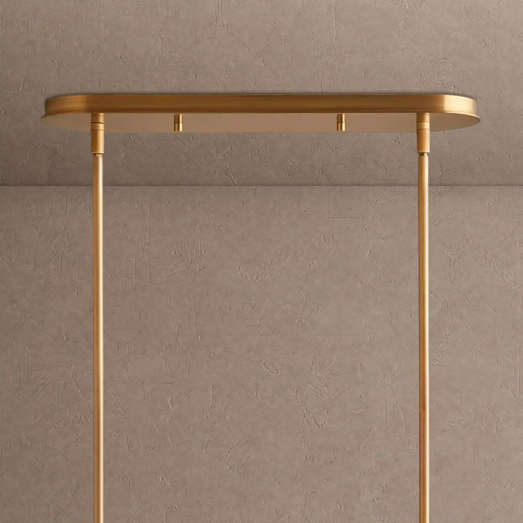 Daphne Metal Linear Chandelier - Warm Black72"Blushlighting