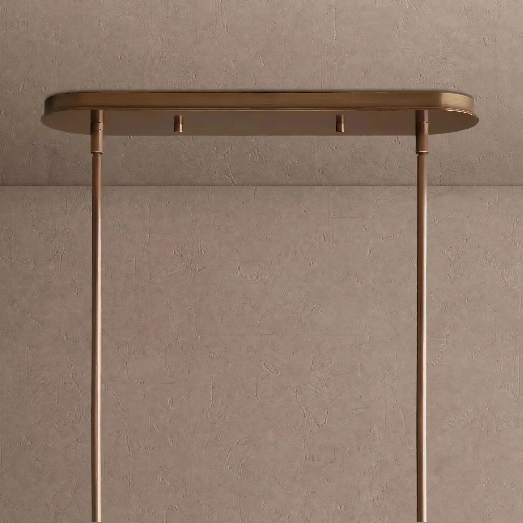 Daphne Metal Linear Chandelier - Warm Black72"Blushlighting