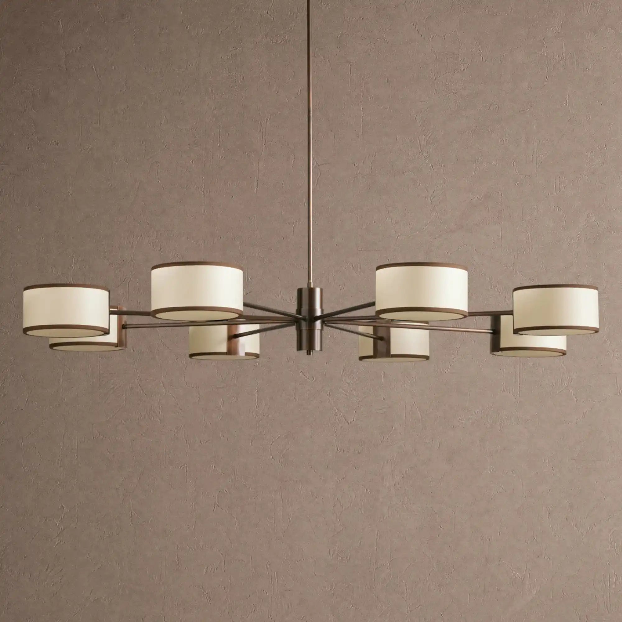 Daphne Round Chandelier 48''60'' - 60"Black & WhiteBlushlighting