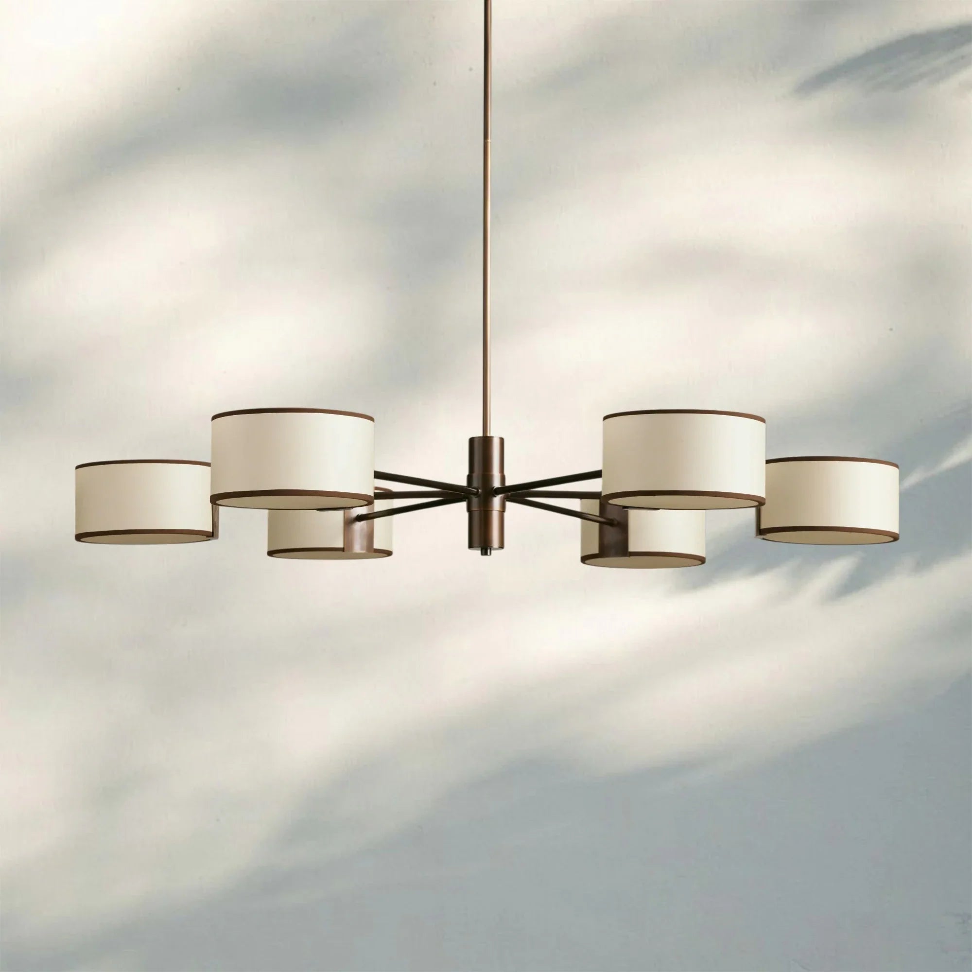 Daphne Round Chandelier 48''60'' - 48"Black & WhiteBlushlighting