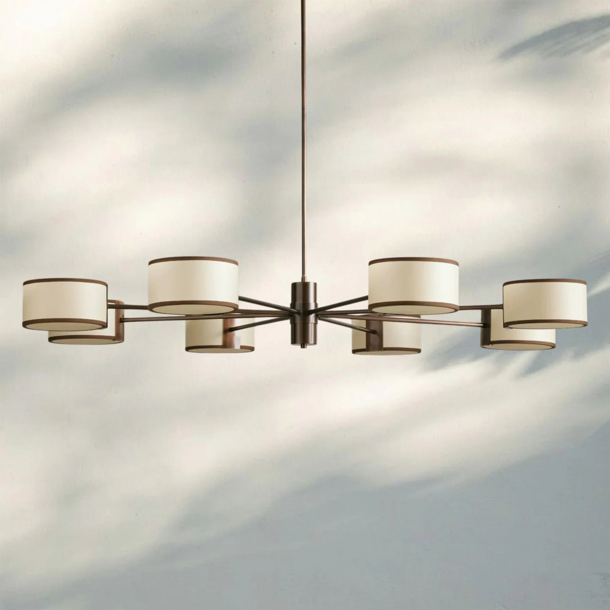 Daphne Round Chandelier 48''60'' - 48"Black & WhiteBlushlighting