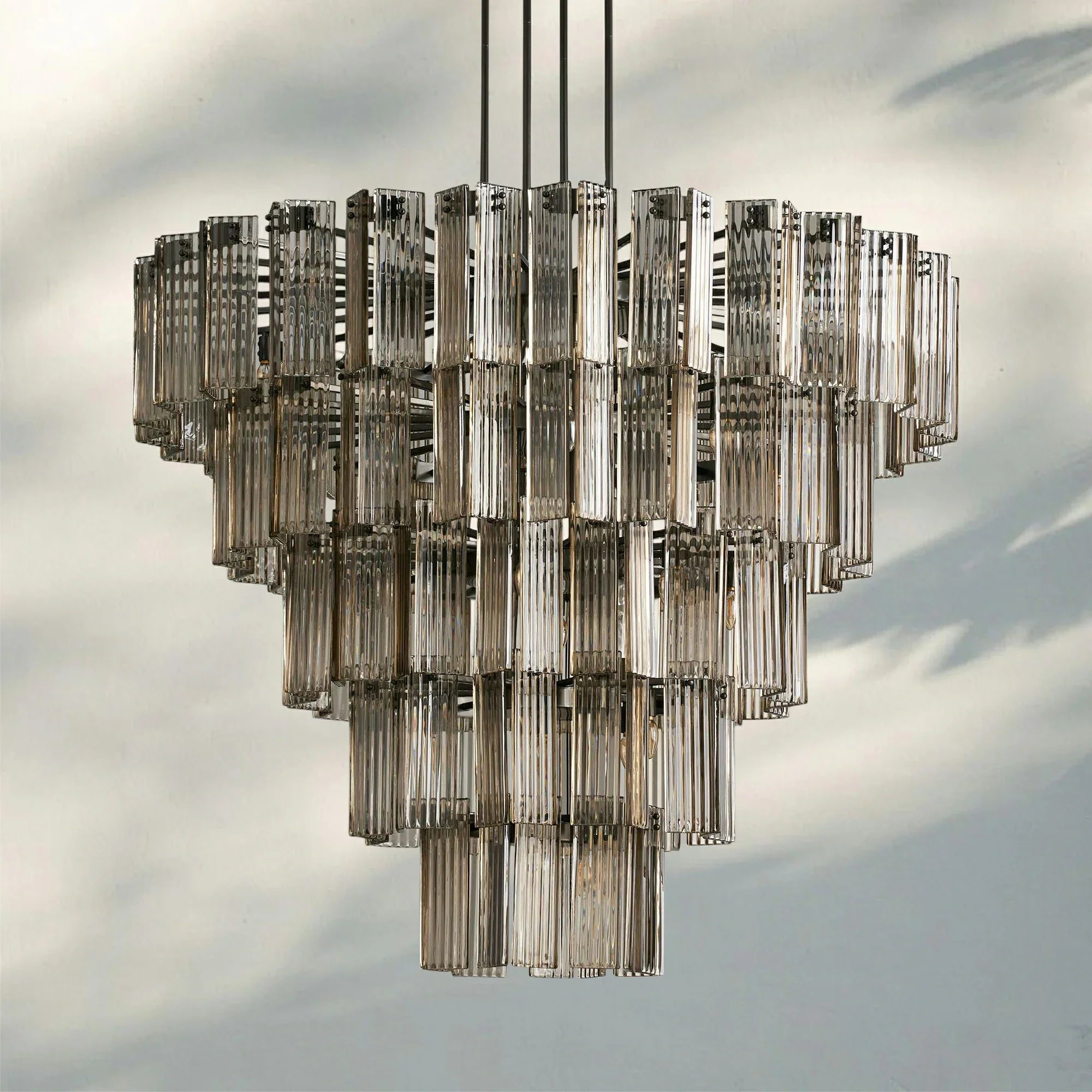 Delsia Round Chandelier 38''48''60''-60‘’-Bronze-Smoke