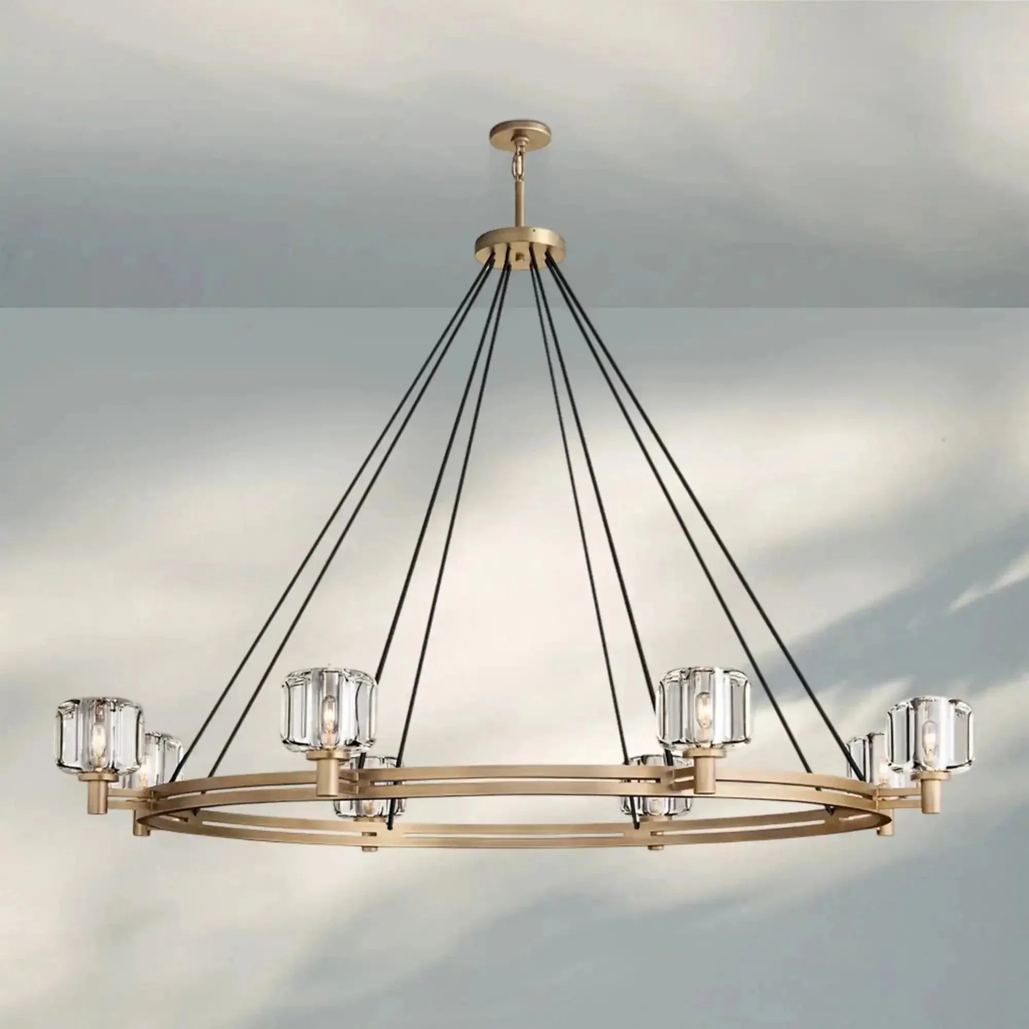 Demart Round Chandelier 36"48"60" - Blushlighting