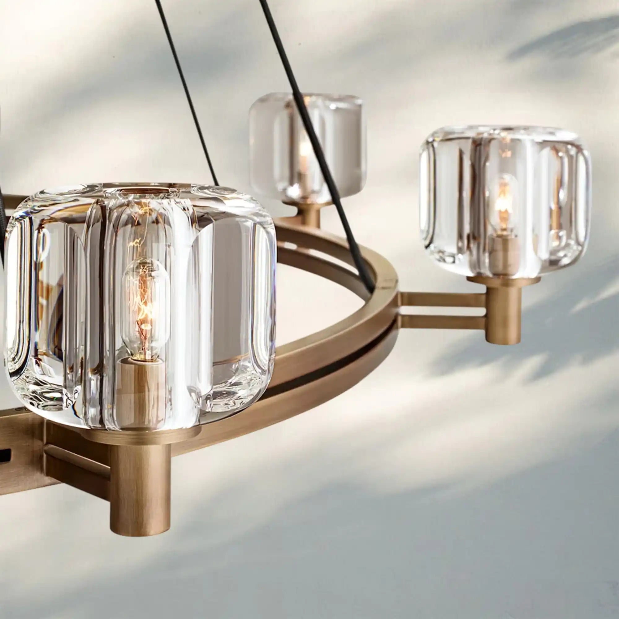 Demart Round Chandelier 36"48"60" - Blushlighting