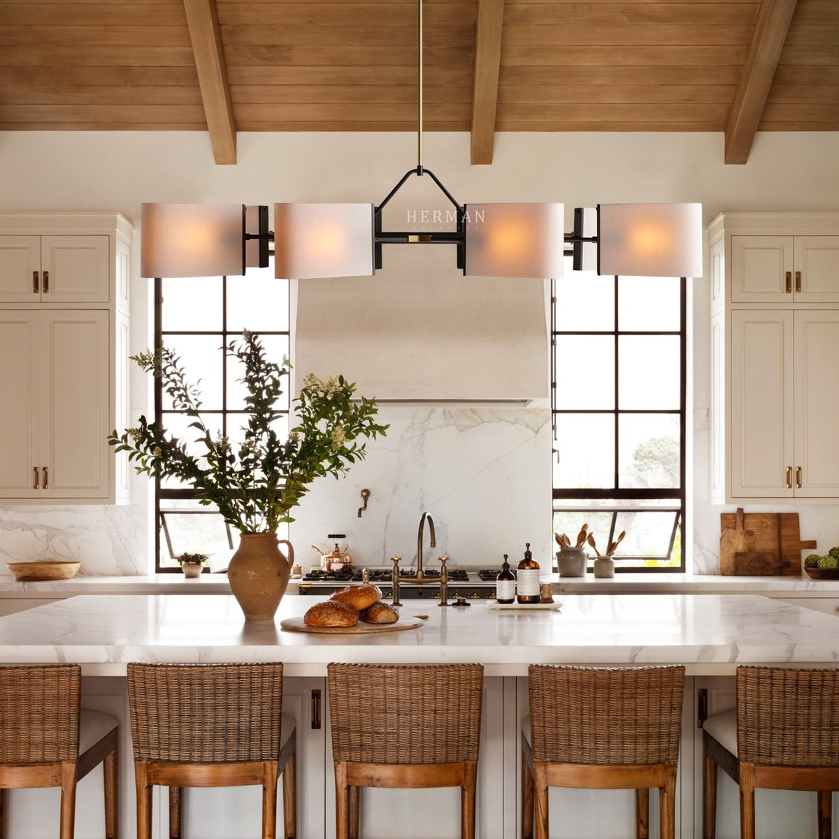 Dessay Linear Chandelier - BrassBlushlighting