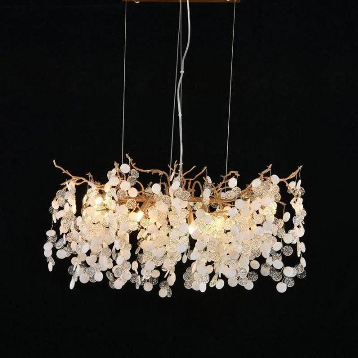 Donna American Creative Modern Branch Chandelier-chandeliers for dining room,chandeliers for stairways,chandeliers for foyer,chandeliers for bedrooms,chandeliers for kitchen,chandeliers for living room-31.4" L-Blushlighting