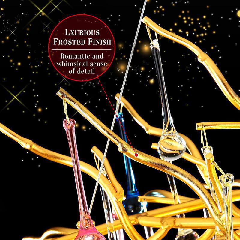 Doris Rain Crystal Branch Chandelier 54"L - Blushlighting