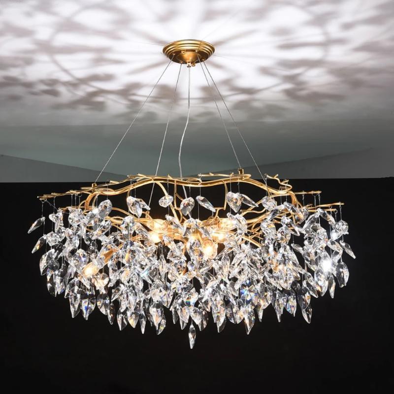 Doris Round Modern Branch Chandeliers - Diameter 67 cm x Height 40 cmWarm LightBlushlighting