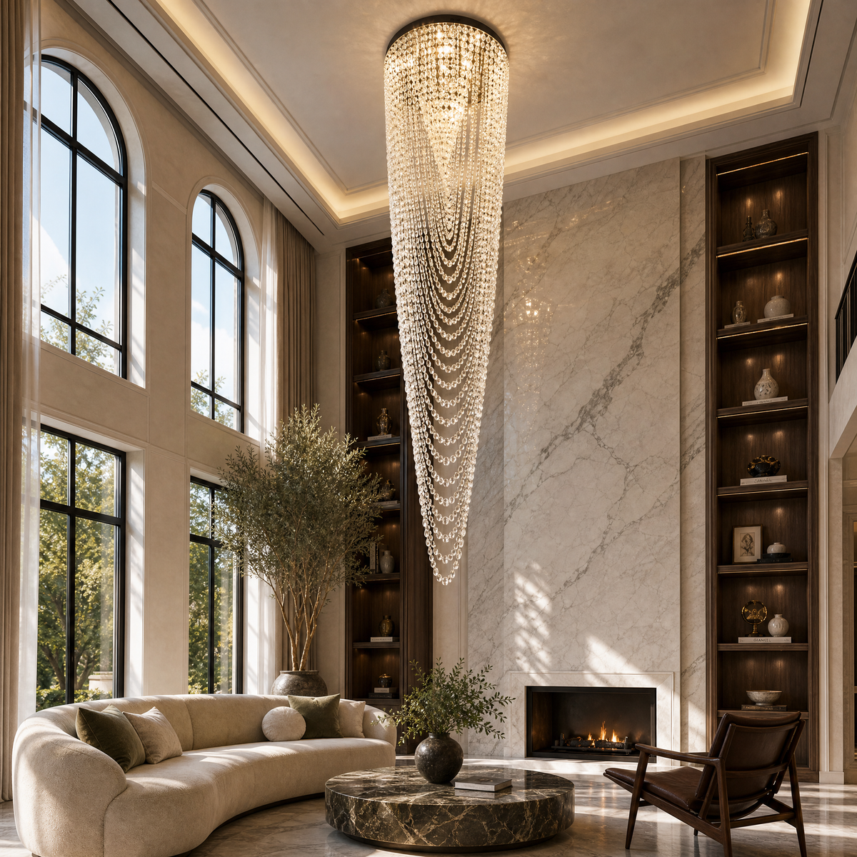Dream Veil Modern Sculptural Pendant Light