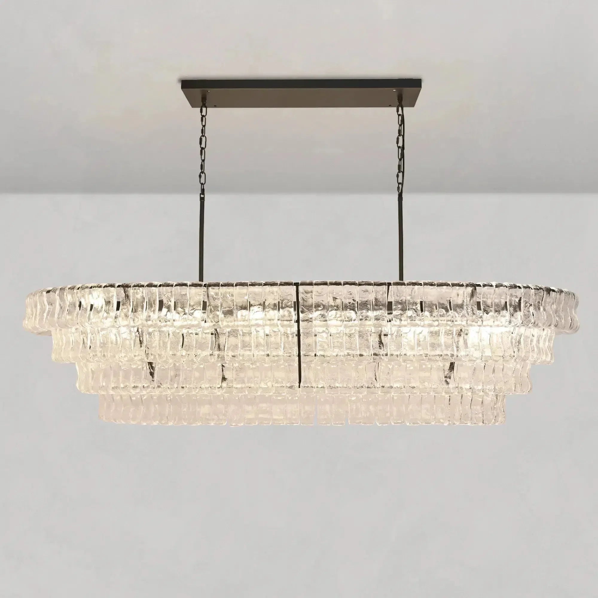 Ghiaccio Oval Chandelier 54''65''