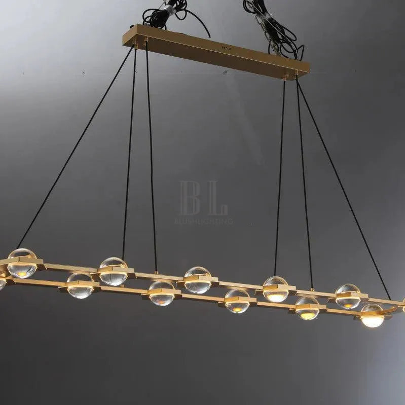 Eclatant Rectangular Chandelier 54" 72"-Blushlighting
