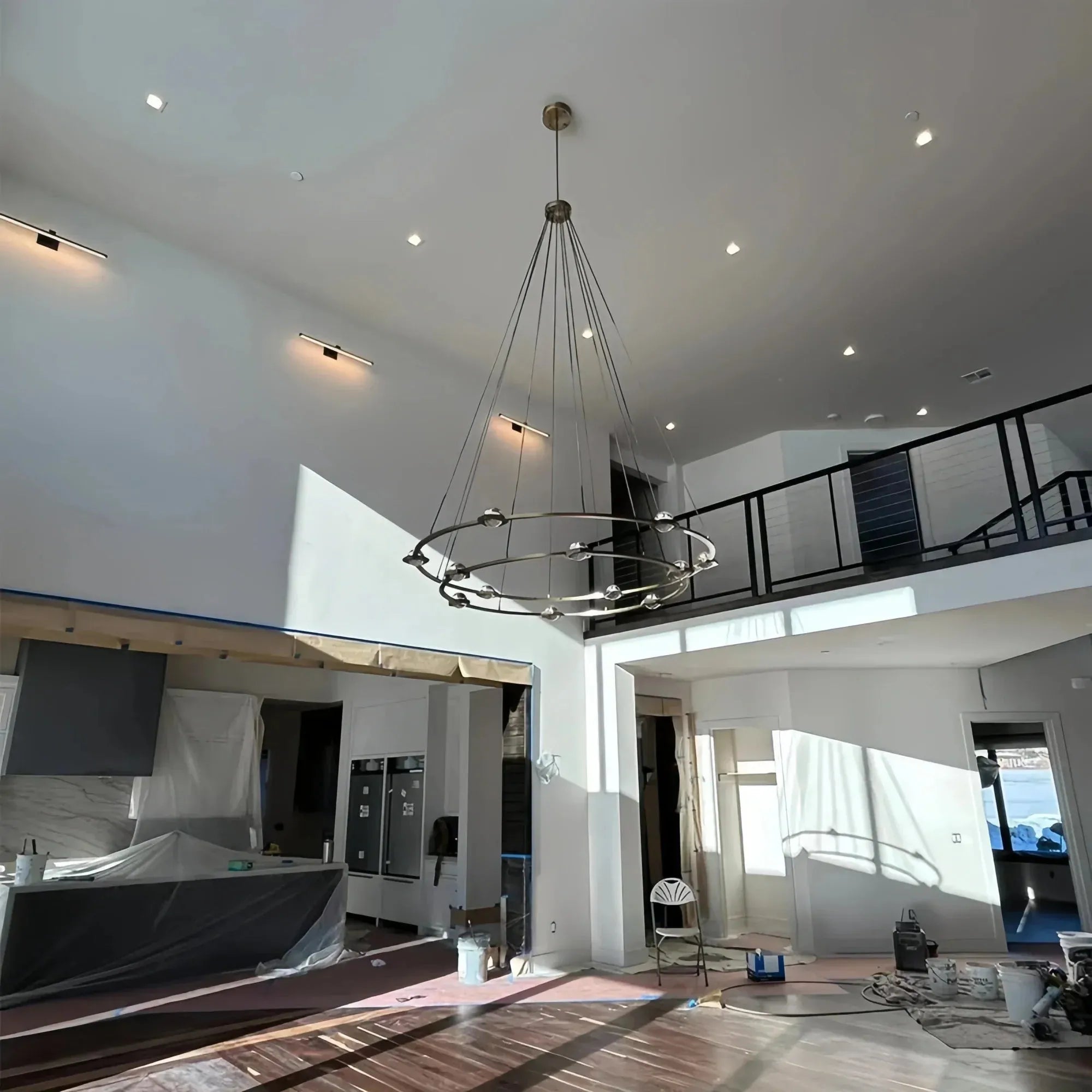 Eclatent 2-Tier Round Chandelier 48" 60"-