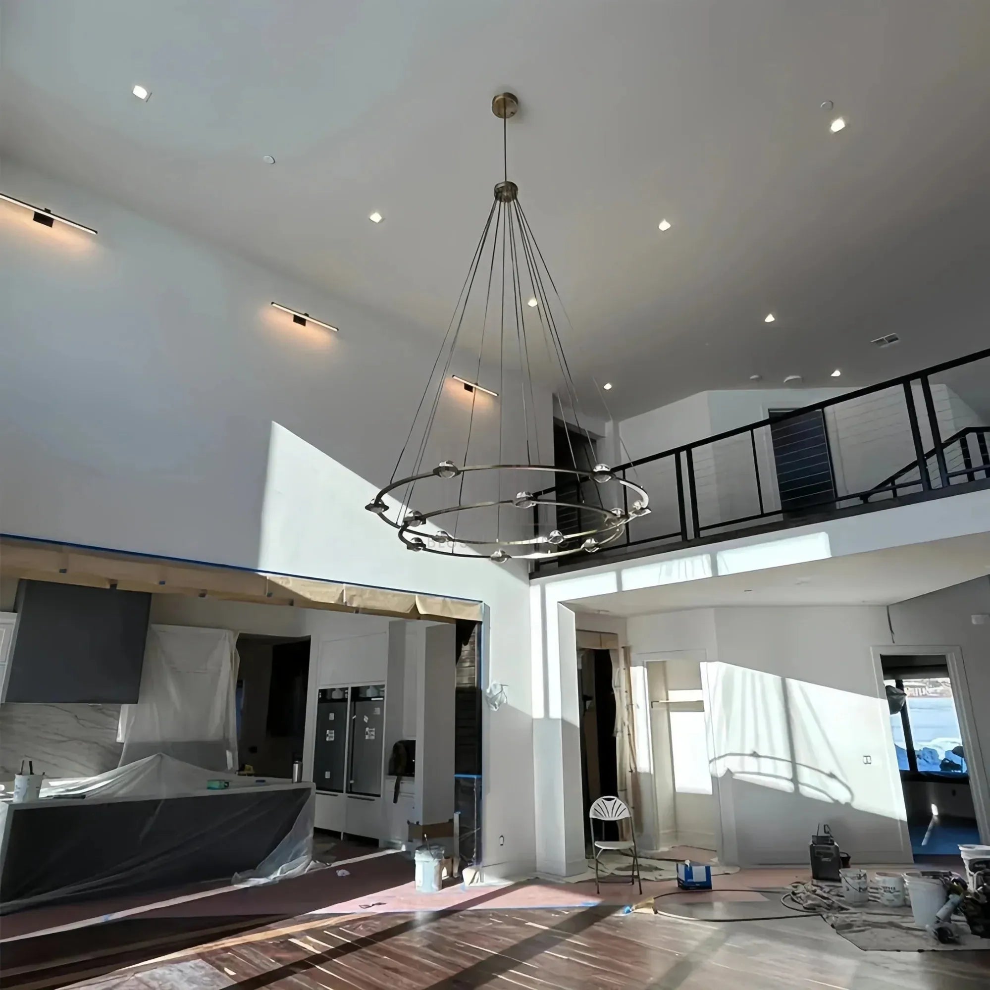 Eclatent 2-Tier Round Chandelier 48" 60"-