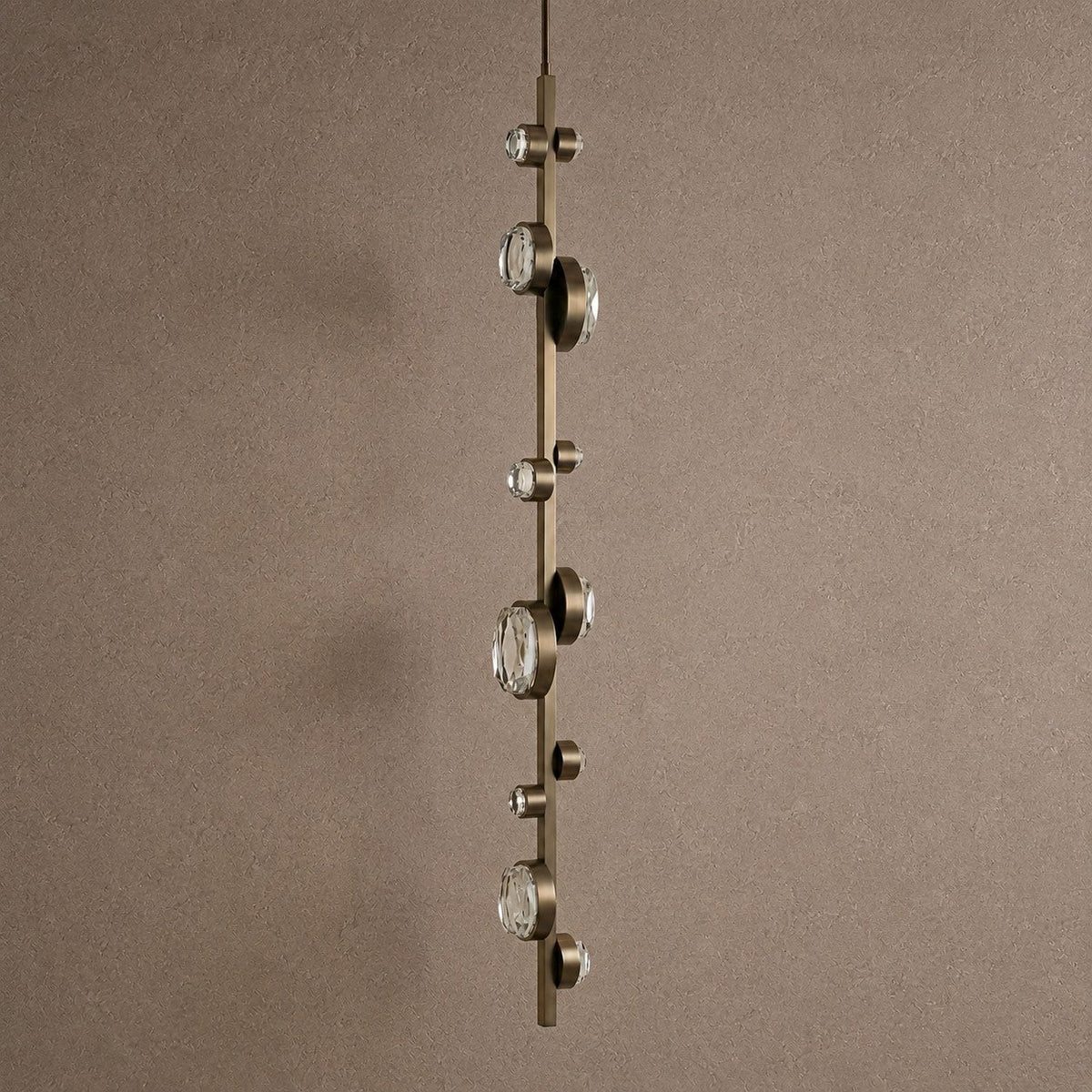 Eclipse Round Crystal Modern Chandelier - Ø30.7" × H5.5" (Ø78 × H14 cm)Blushlighting