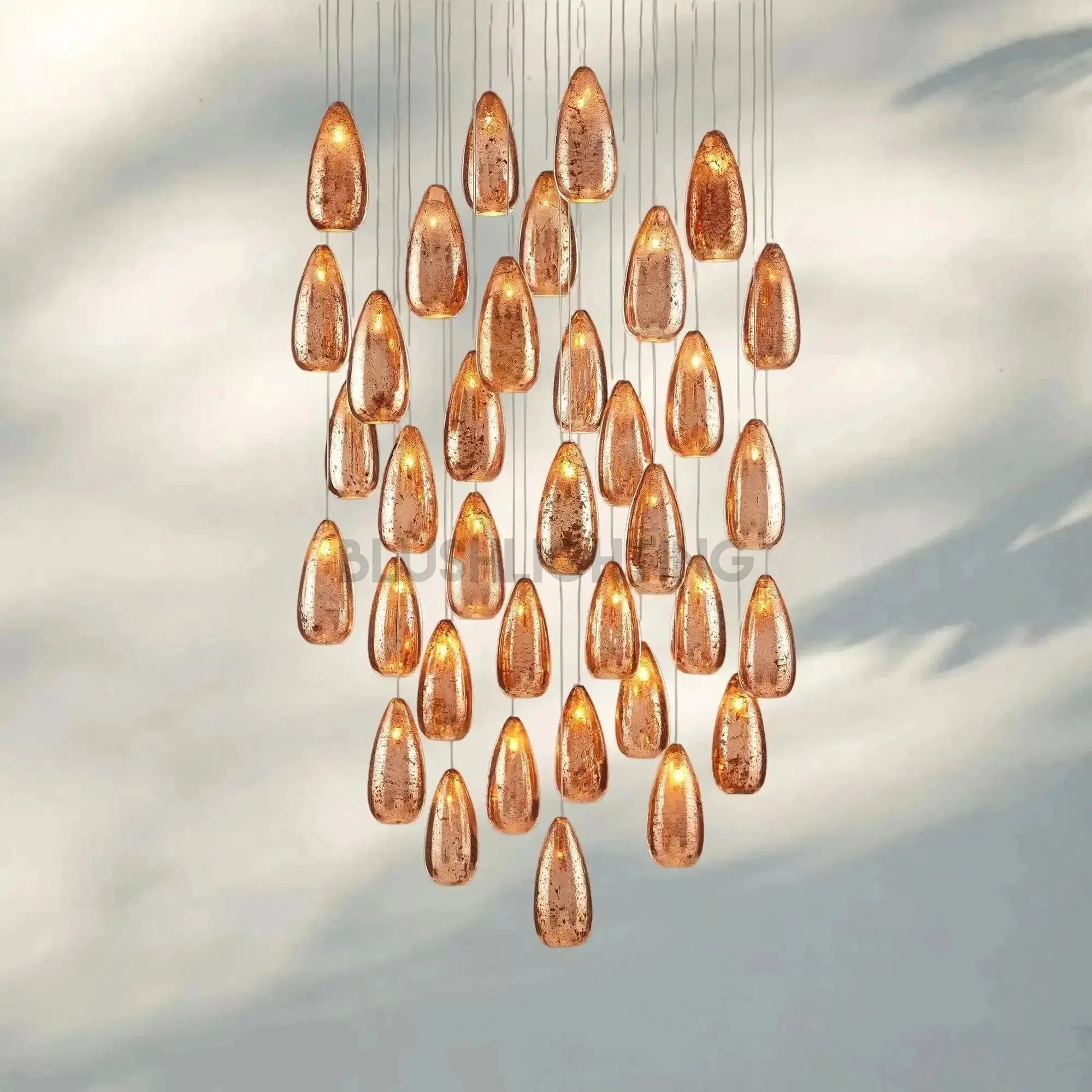 Edda Round Chandelier - 35"Blushlighting