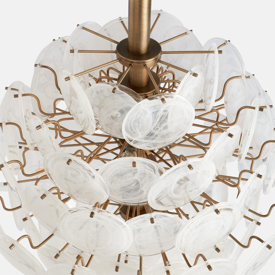 Elba Glass Large Chandelier - Blushlighting