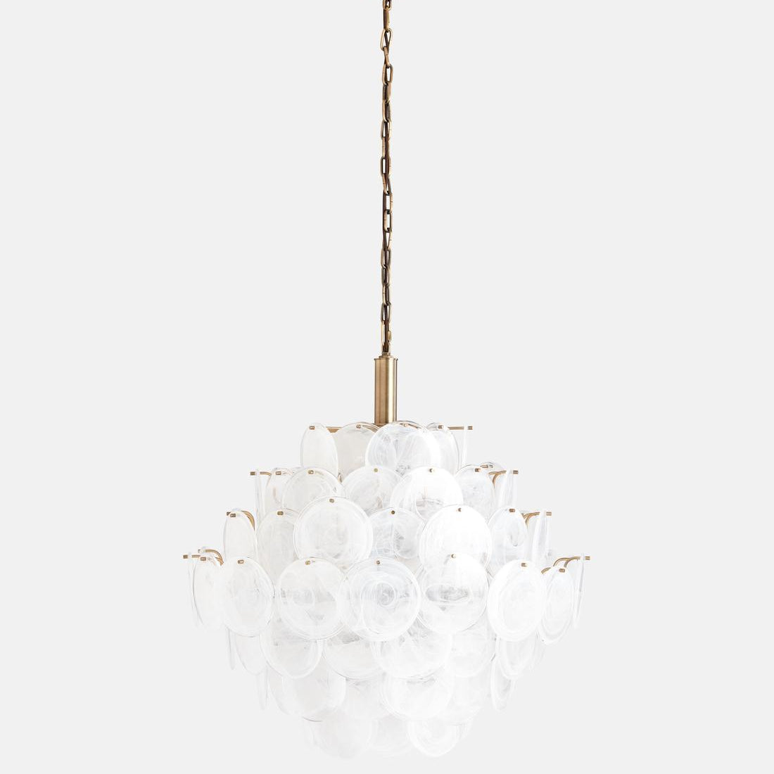 Elba Glass Large Chandelier - Blushlighting