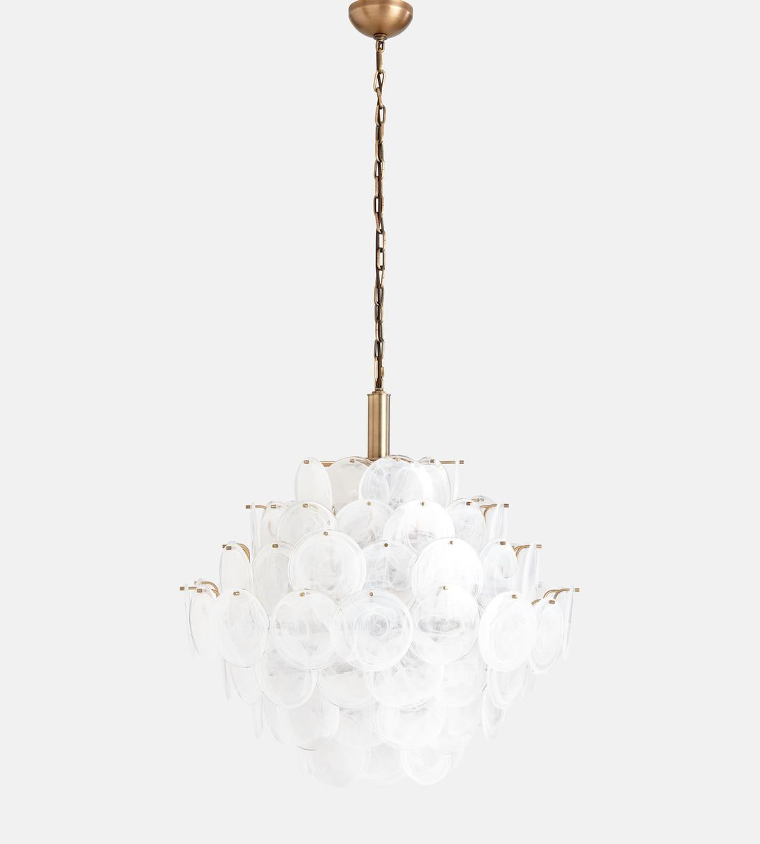 Elba Glass Large Chandelier - Blushlighting