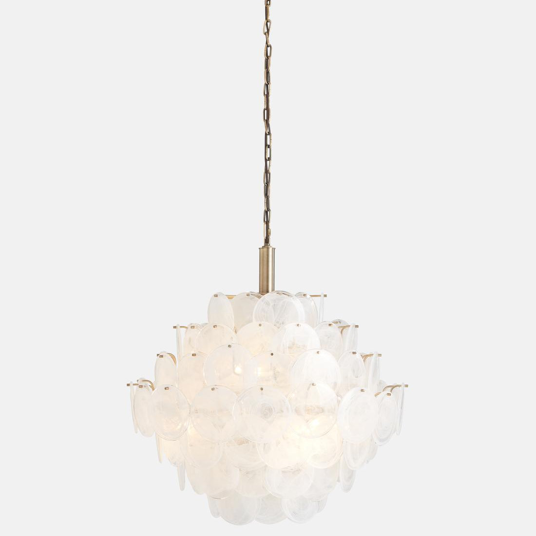 Elba Glass Large Chandelier - Blushlighting