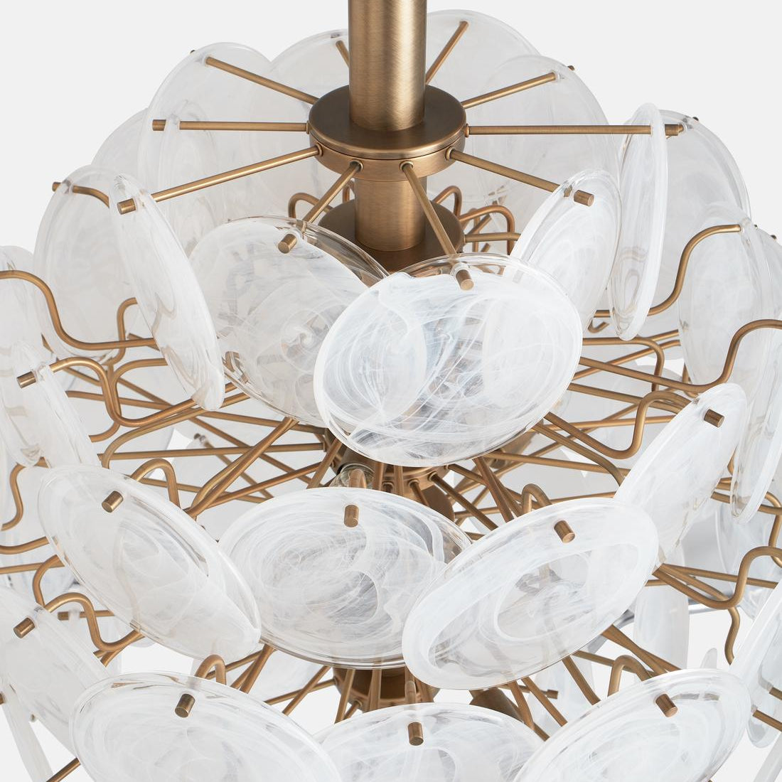 Elba Glass Large Chandelier - Blushlighting