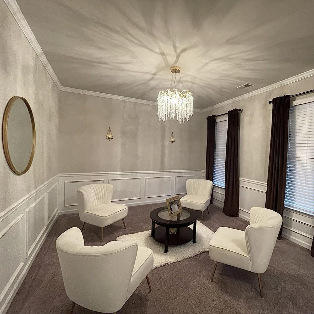 Elegant Crystal Icicle Chandelier in Branch Style for Dining Table Use - Rectangle L55.1"*W19.7"*H15.7"/14 Lights/33.7kgGoldWarm LightBlushlighting