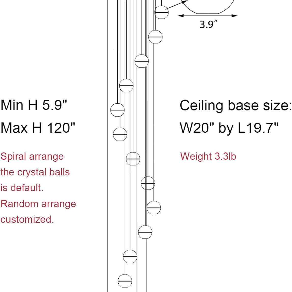 Elegant Gold Crystal 14-Light Adjustable Staircase Chandelier for Modern Homes